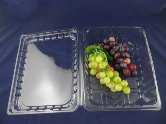Containers van het HUISDIERENclamshell van aardbei de Plastic Verpakkende Dozen